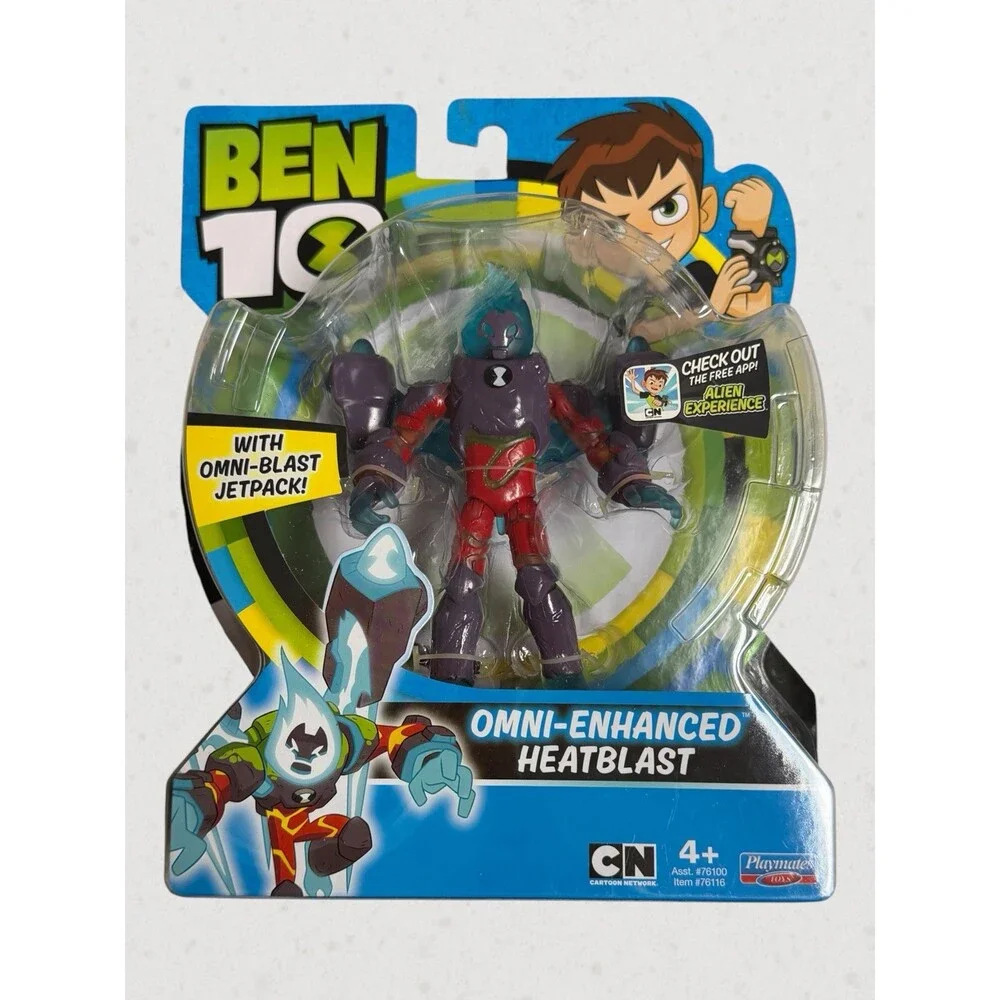 Ben 10 Omni-Enhanced Heatblast Figure (Playmates, 2017) Omni-Blast Jet Pack NEW